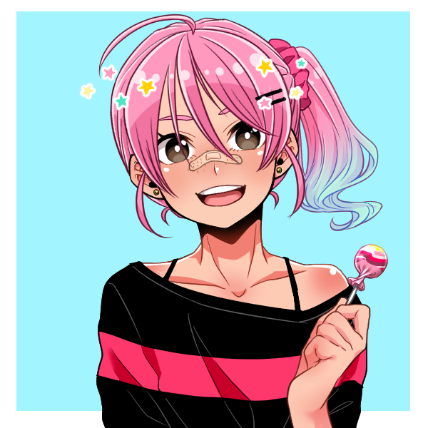 Re-creating my gacha Oc in various Picrew character maker (Link in the  comments)