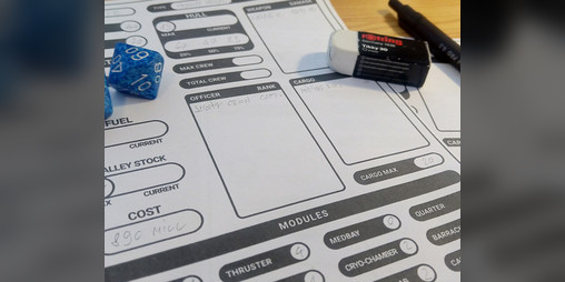 Cover image for Compact Ship Sheet for Mothership RPG