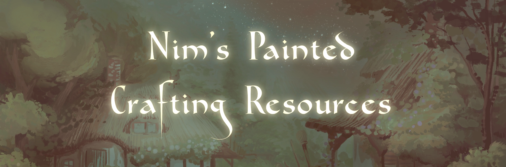 Painted Crafting Resources  set