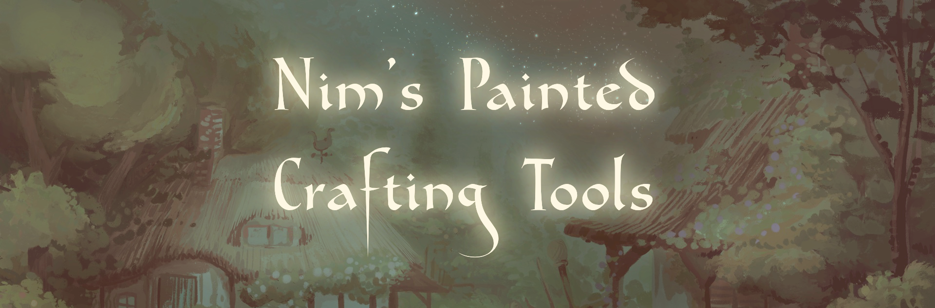 Painted Crafting Tools set