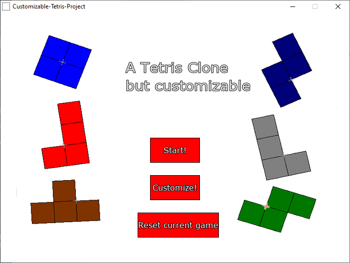 Customizable Tetris Clone by Lechuga