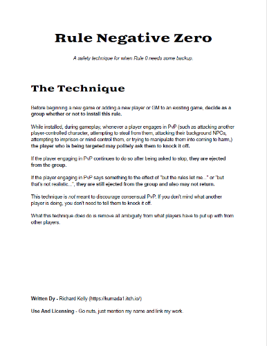 Cover image for Rule Negative Zero