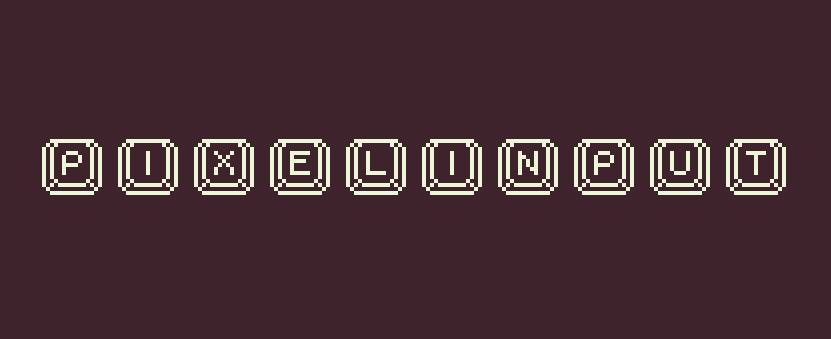 Pixelinput Font ( Write Game Buttons with Font)