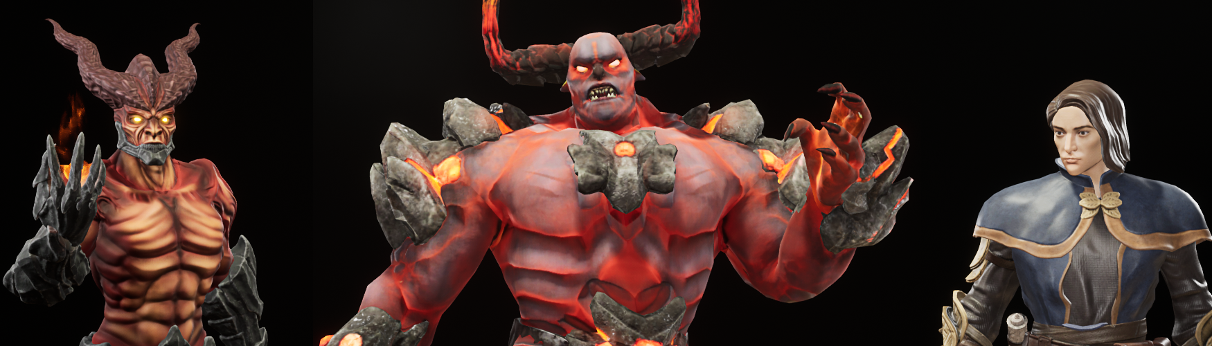 Demons Character Viewer and Asset Pack