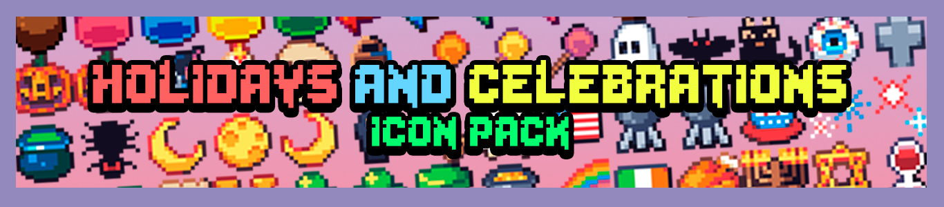 Holidays and Celebrations Icon Pack (70+ Icons)