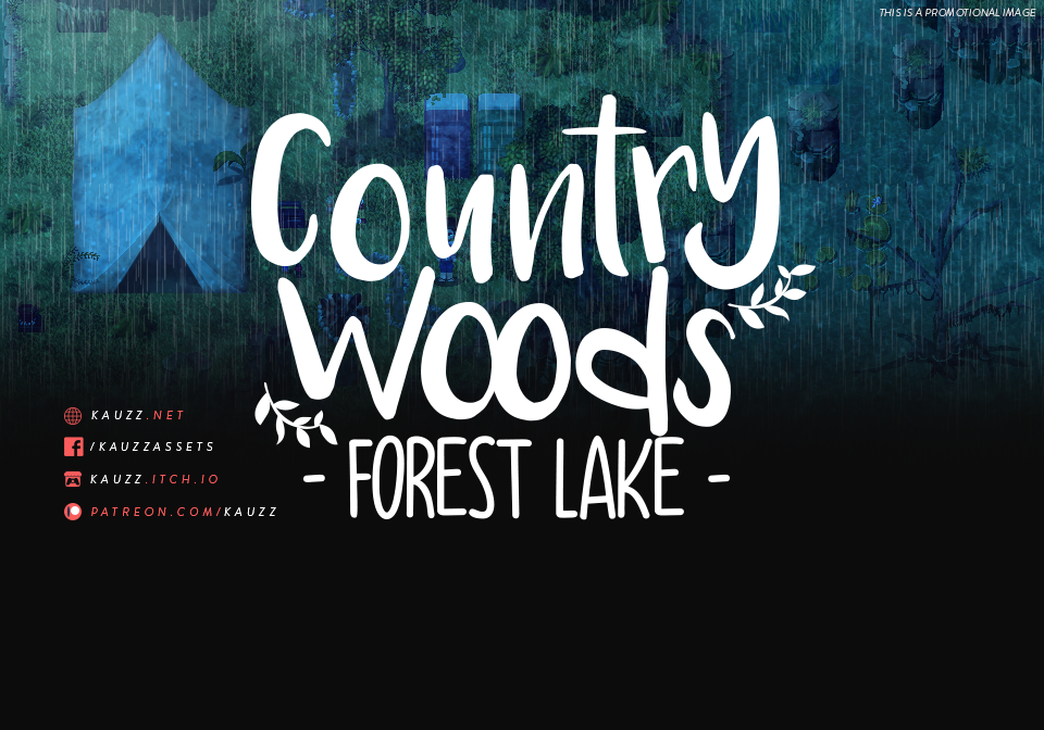 Country Woods - Forest Lake (48x48)
