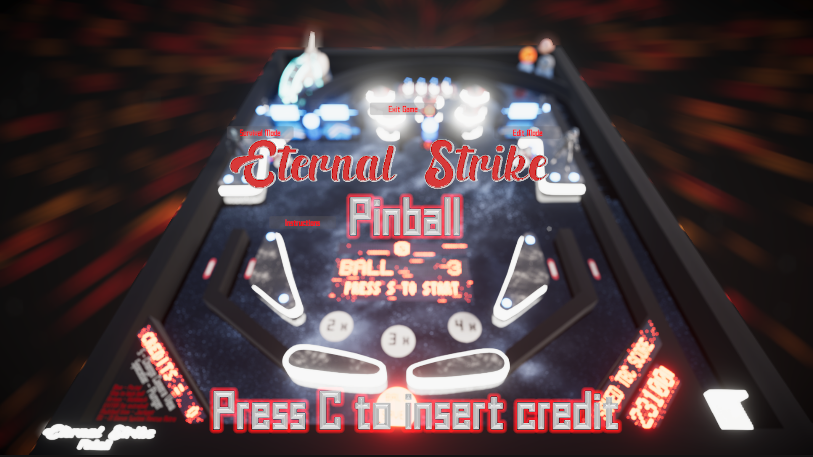 Eternal Strike! Pinball by Chloe Mooney