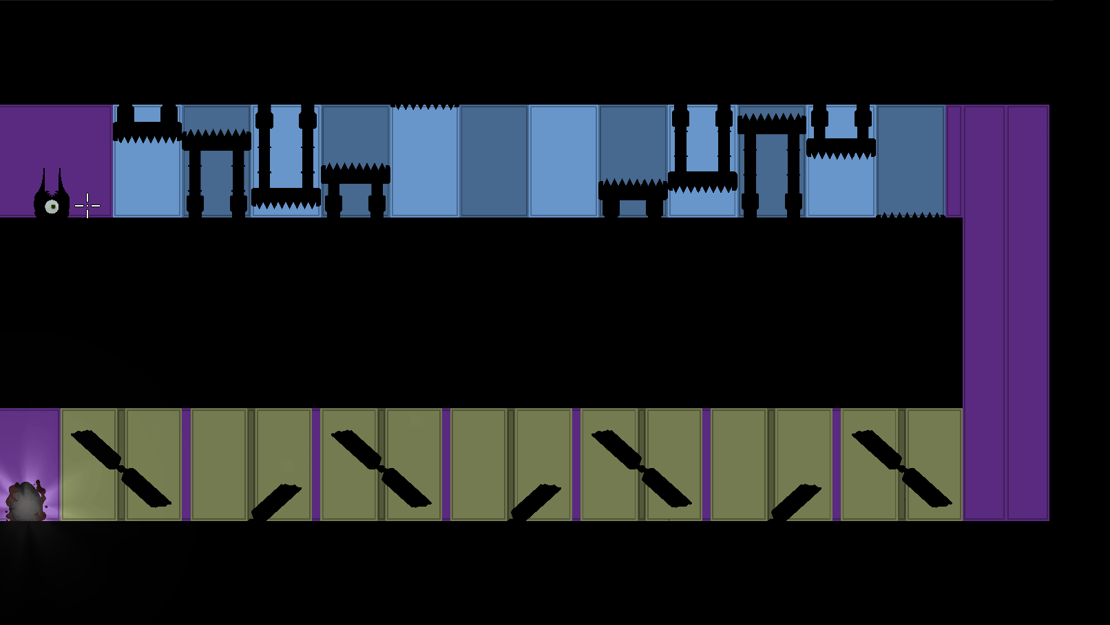 A level with a stylised colour pallete