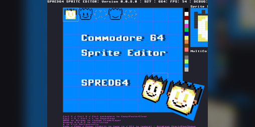 Cover image for Spred64 - C64 Sprite Editor V1.47