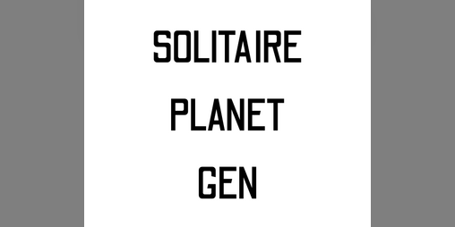 Cover image for Solitaire Planet Generator