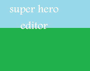 super hero editor
