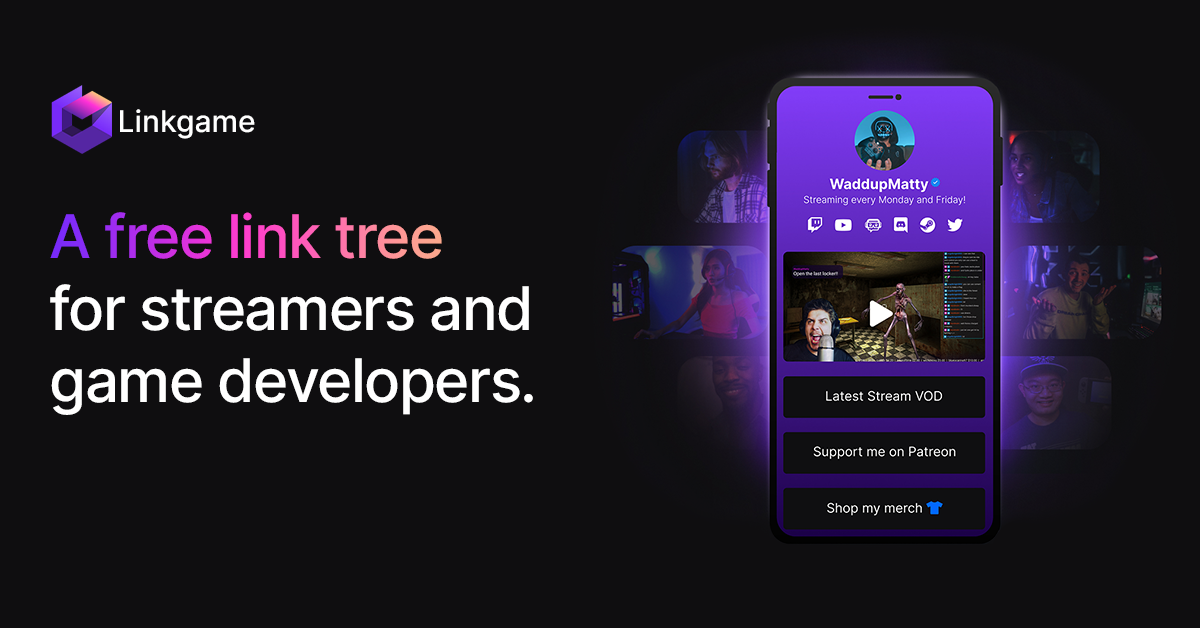 Linkgame - A Link Tree for Game Devs