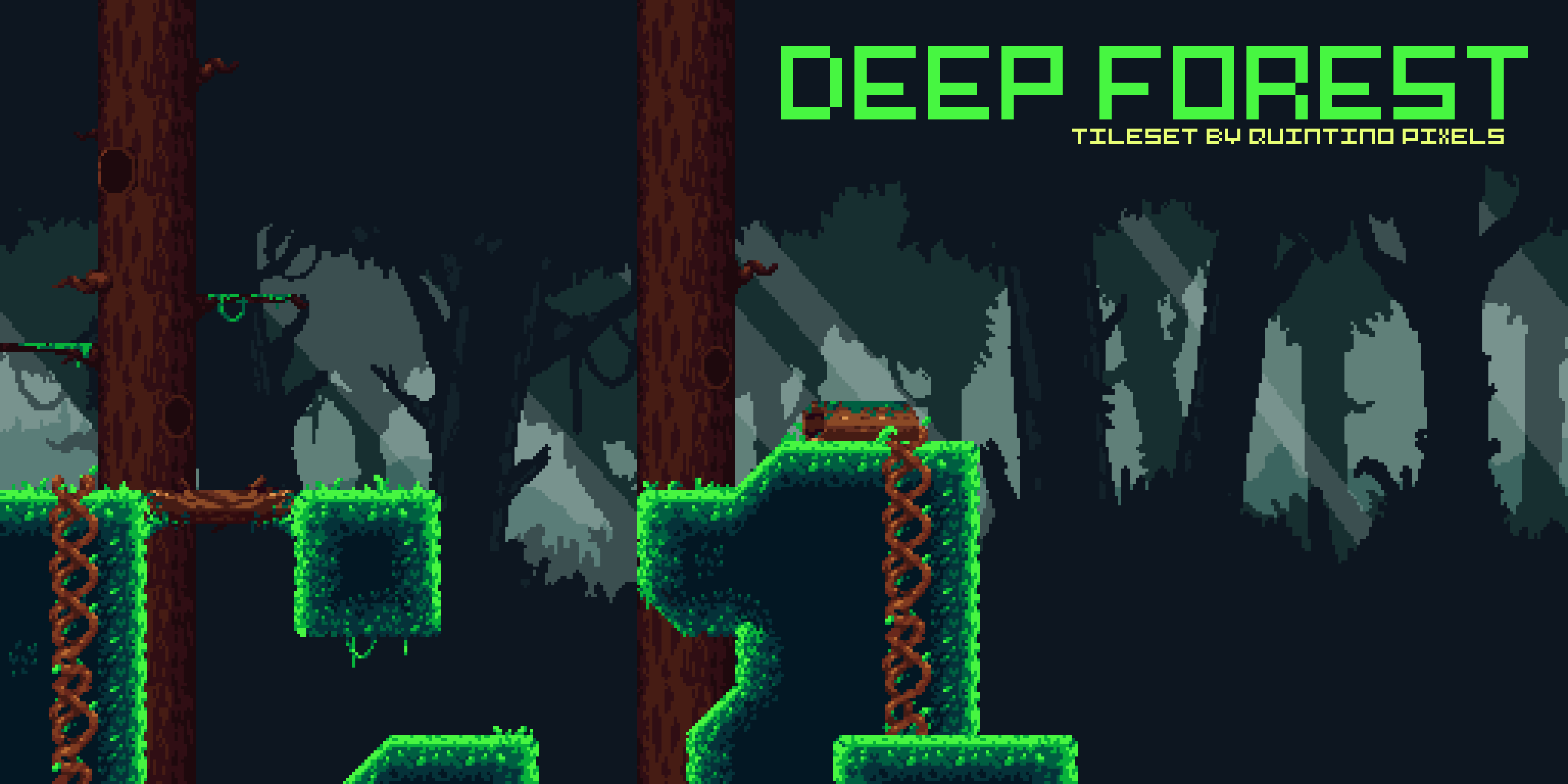 [CC 1.0] Deep Forest Tileset
