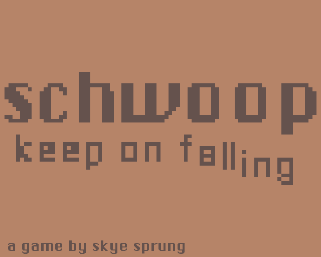 Cover image for SCHWOOP - the antiplatformer