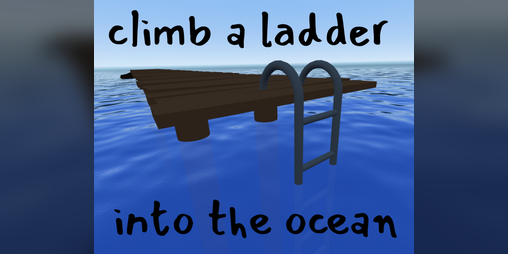 Cover image for climb a ladder into the ocean
