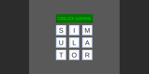 Cover image for Codelock Guessing Simulator