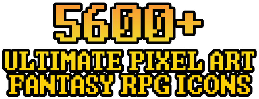 5600+ Ultimate Pixel Art Fantasy RPG Icon Pack