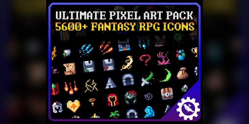 1000+ RPG Icons Pixel Art Pack Download 