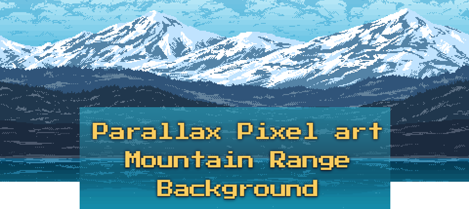 Mountain Range - Parallax Pixel art Background