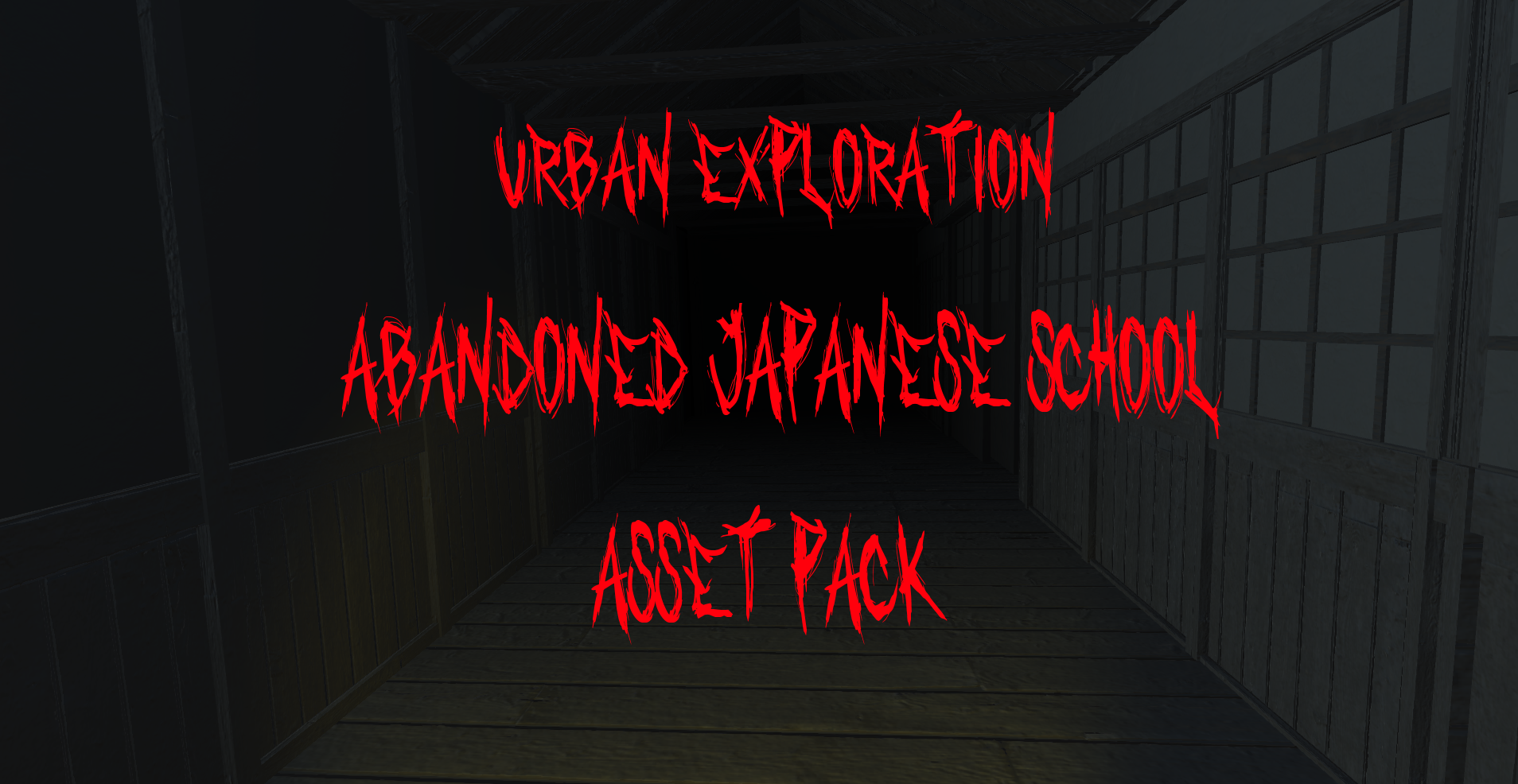 abandoned Japanese school asset pack