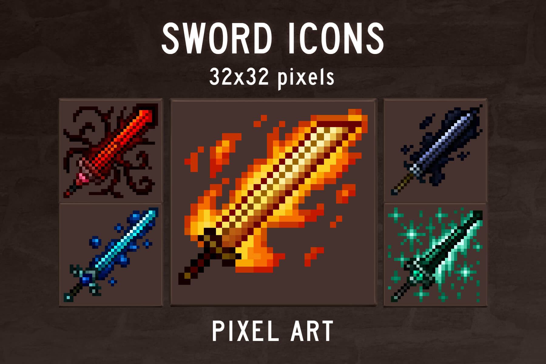 pixel art sword