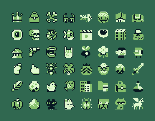 Game Boy Style Icons by PiiiXL