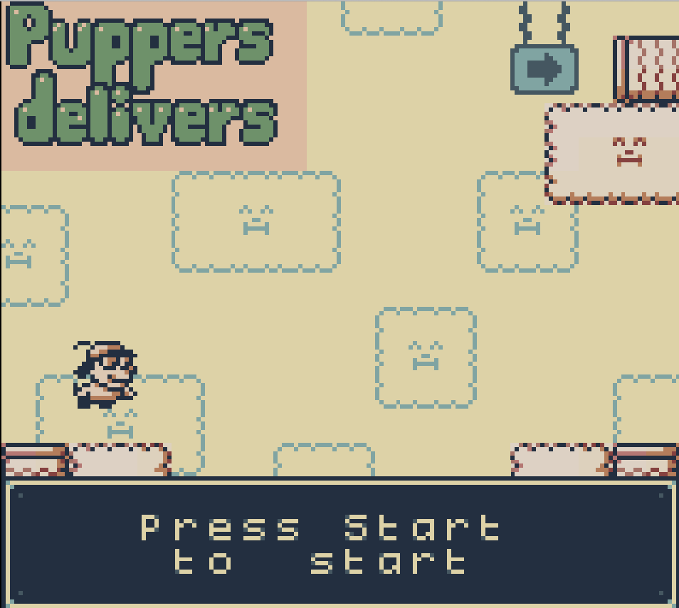 Puppers Delivers by Max Oakland for GBStudio Game Jam itch.io