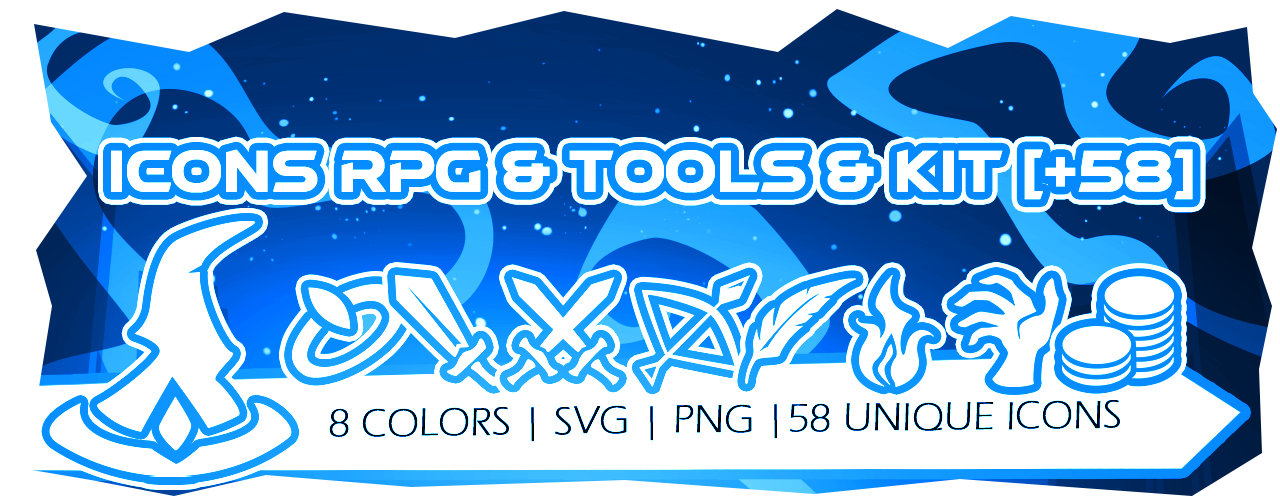 Assets: Icons RPG & Tools & KIT [+58]