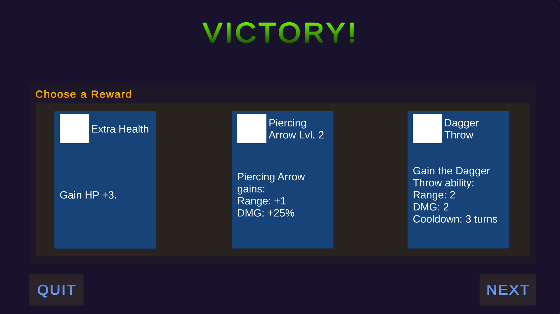 Victory Screen