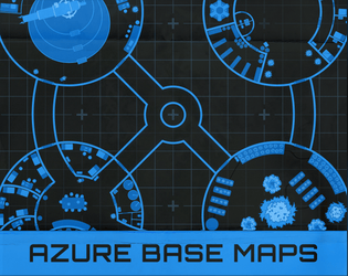 Azure Base Maps   - Detailed maps for the Mothership RPG scenario Moonbase Blues 