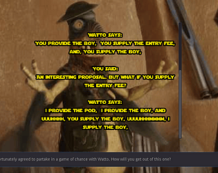 A game of chance with Watto