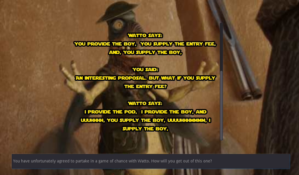 Cover image for A game of chance with Watto
