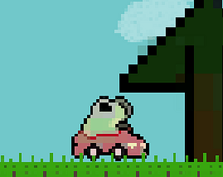 Froggy in the Car