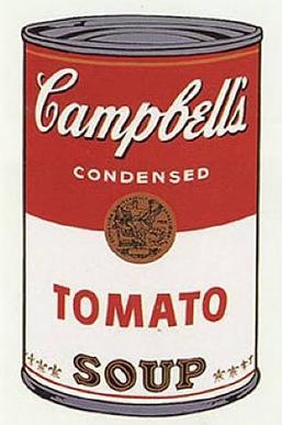 Andy warhol Tomato soup can