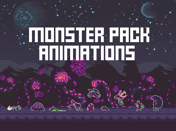 Pixel Monsters Animations Pack SCIFI