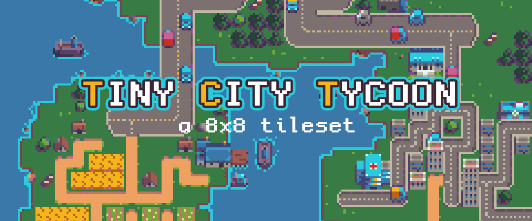 Tiny City Tycoon - Pixel Art Assets [8x8]