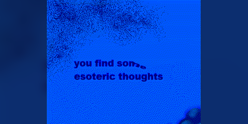 Cover image for esoteric thoughts