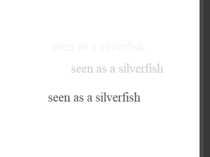 Cover image for seen as a silverfish