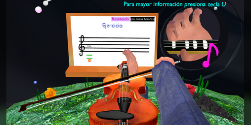 Cover image for Violín interactivo 3D