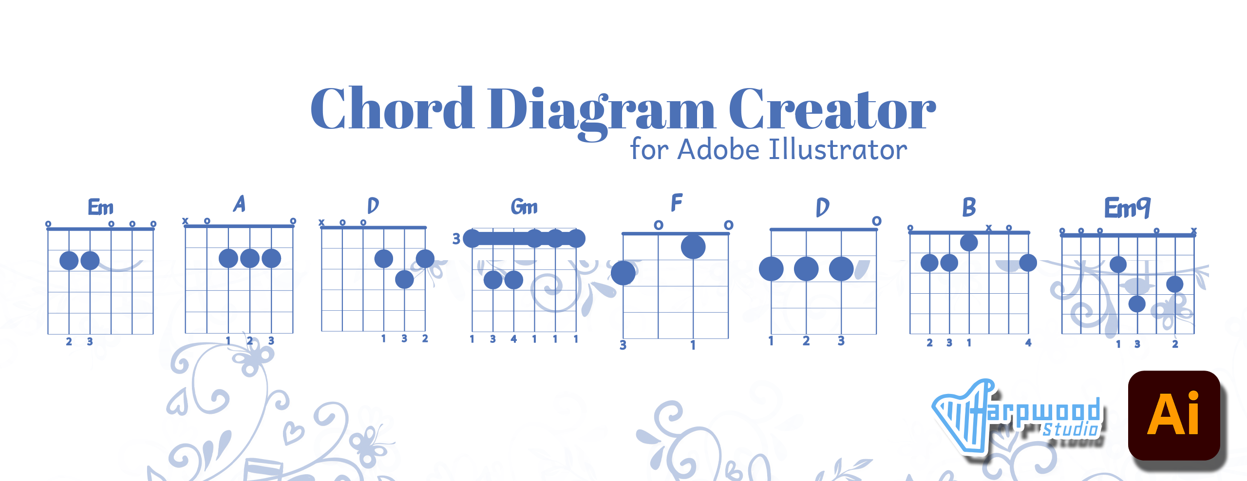 Draw Ukulele or Guitar Chord Charts With InDesign - Rorohiko Workflow  Resources