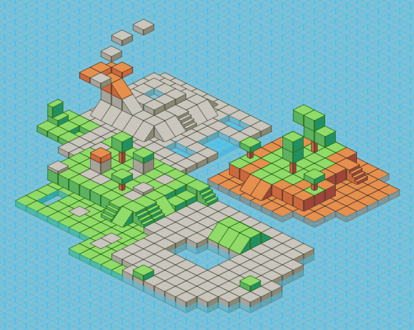 Isometric Tiles Template For 32x32 Pixel Art By Route1rodent