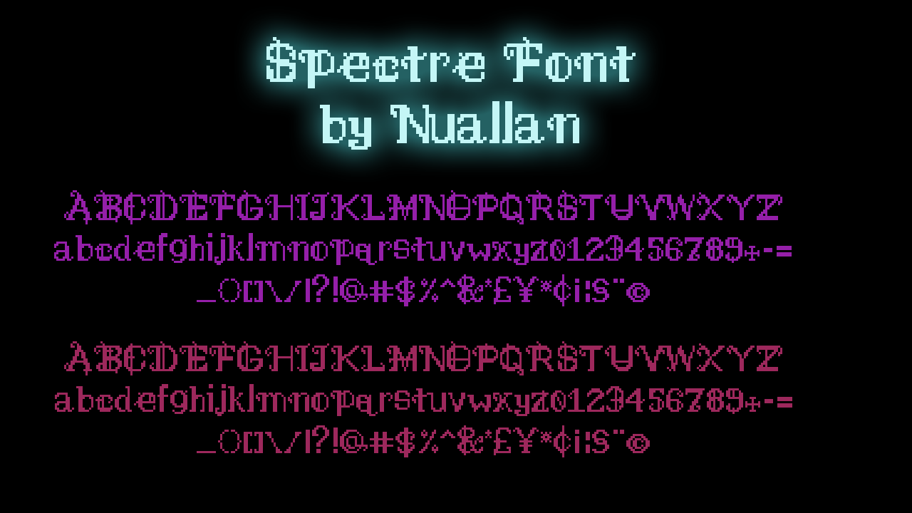 Spectre 8-Bit Font