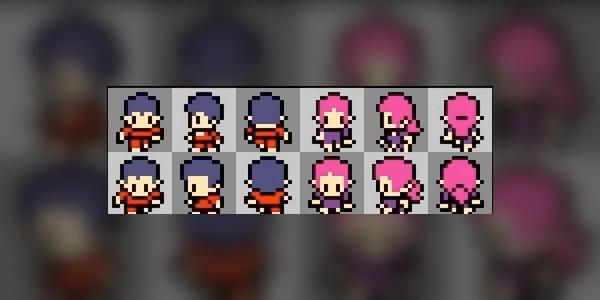 16x16 Chibi RPG character builder v2 (v3 now available on OGA! See link  below)