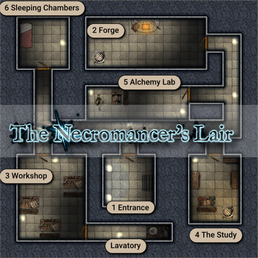 Cover image for The Necromancer's Lair - RogueCard supplement