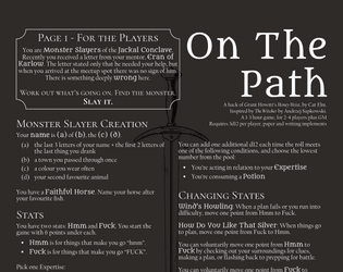 On The Path   - A Witcher-inspired hack of Honey Heist 