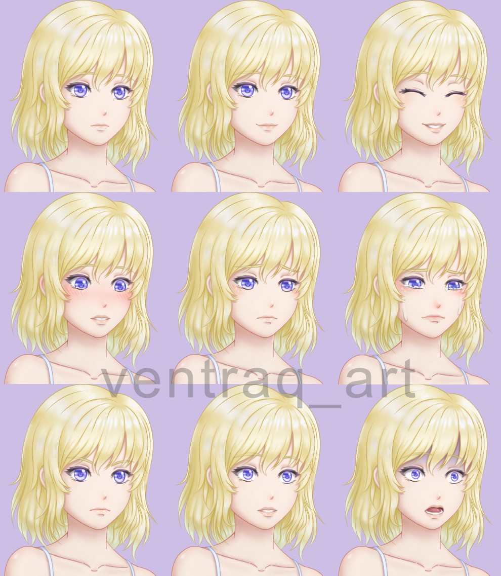 VN Sprite Expressions - 2D Art - itch.io