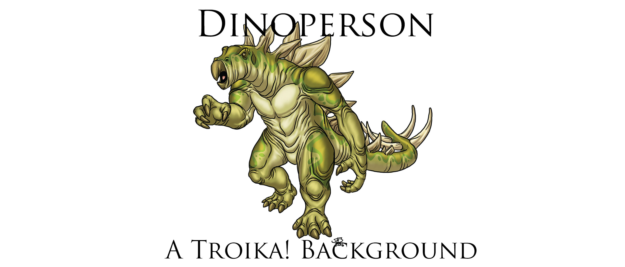 Dinoperson - A Troika! Background