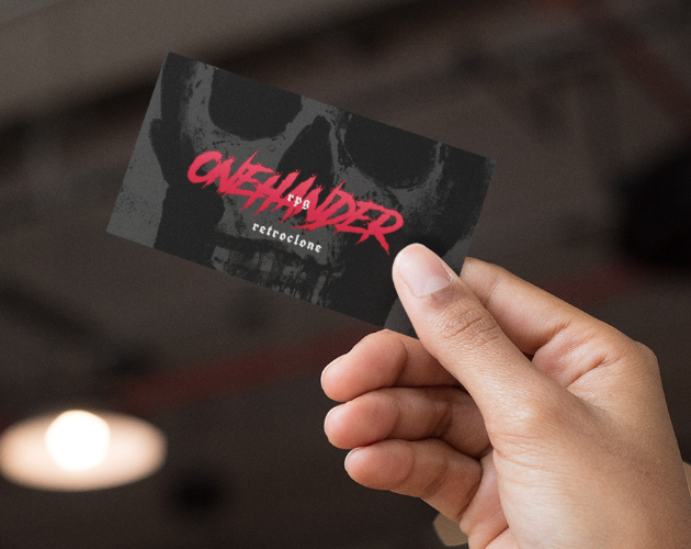 Cover image for Onehander RPG Retroclone: Business Card Edition