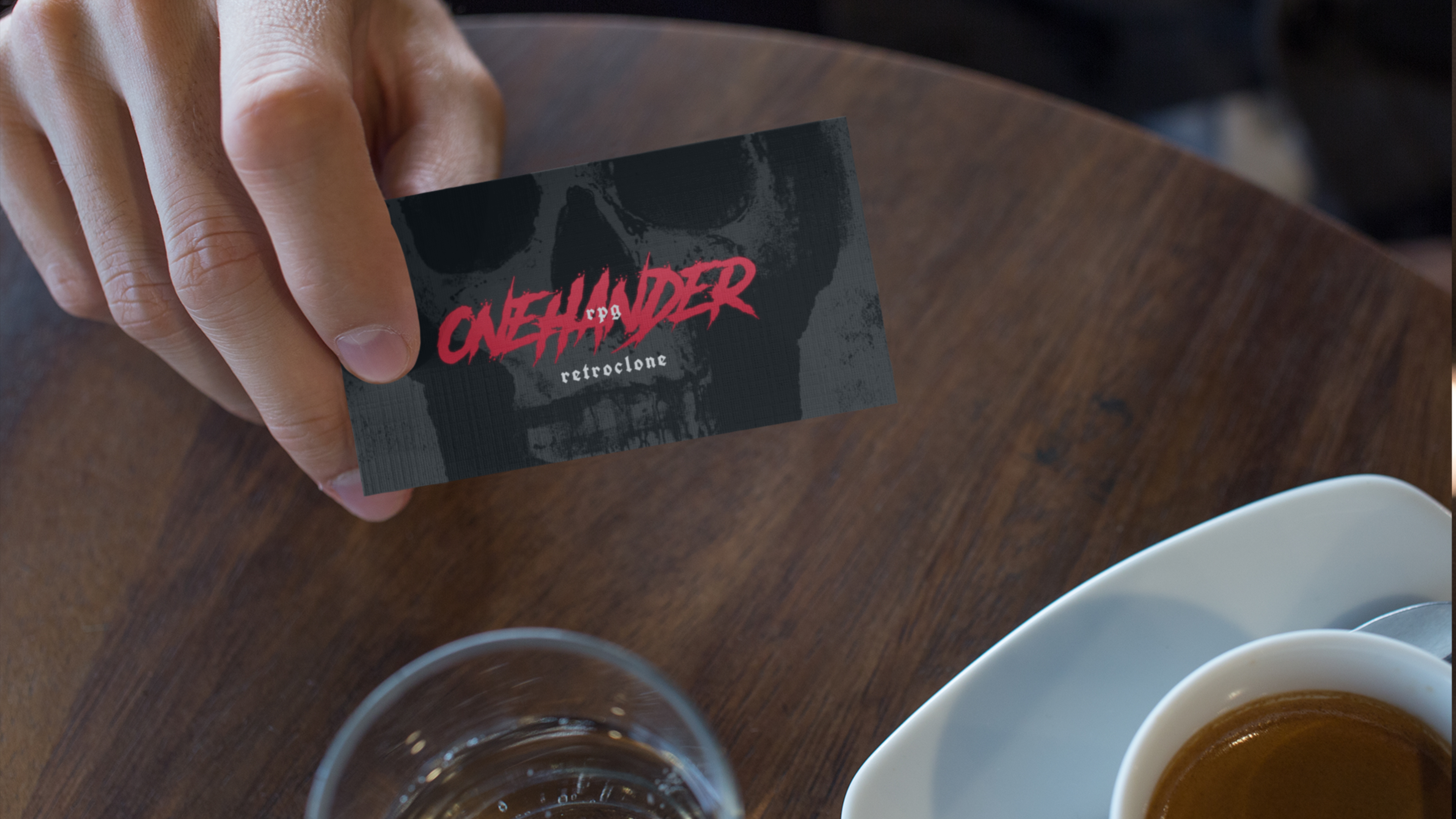 Onehander RPG Retroclone: Business Card Edition