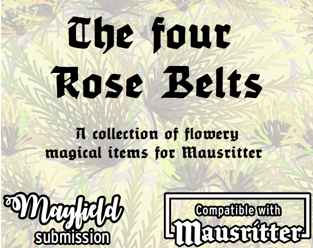 Cover image for The four Rose Belts
